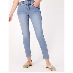 Laurie Felt AVC 3X Petite Silky Denim Curve Ankle Skinny Jeans- Indigo Stretchy